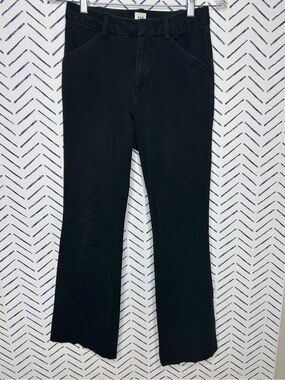 Gap High Rise flare Trouser Pants Black Size 4